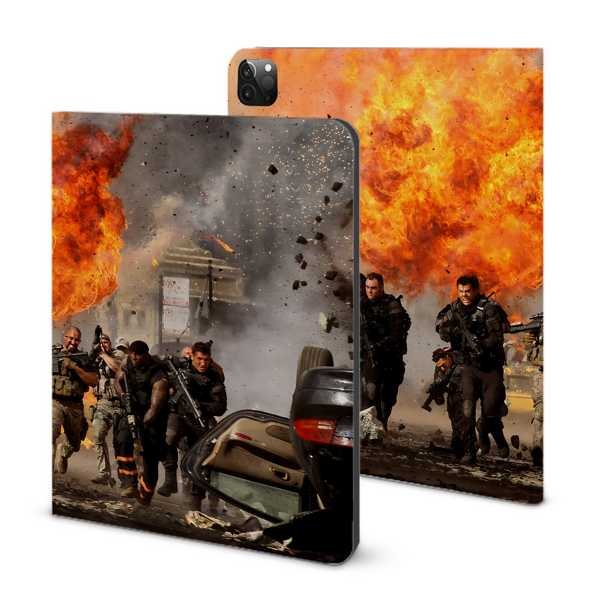 （画像用） Transformers トランスフォーマー IPadケース ペンホルダー付き ブックスタイルデザイン